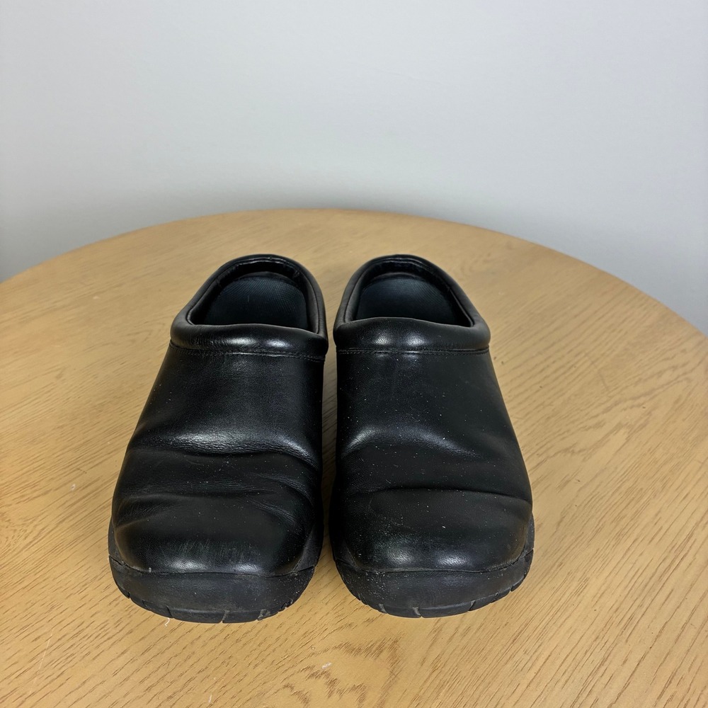 Merrell Low Wedge Leather Slip On Clogs Shoes Women's 7.5 Comfort Support - Picture 2 of 7